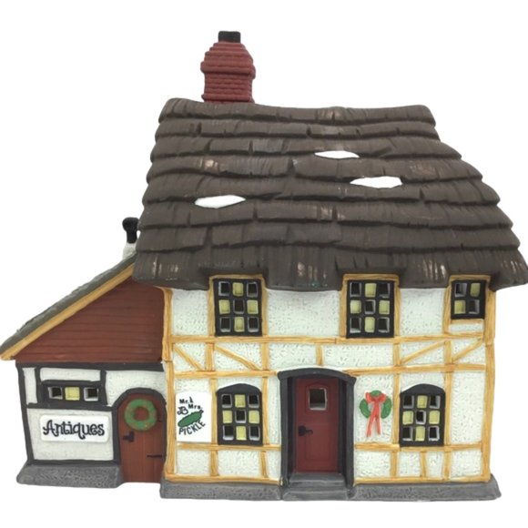 Department 56 Dickens' Village MR. & MRS. PICKLE 1994 ANTIQUES STORE - Picture 5 of 5